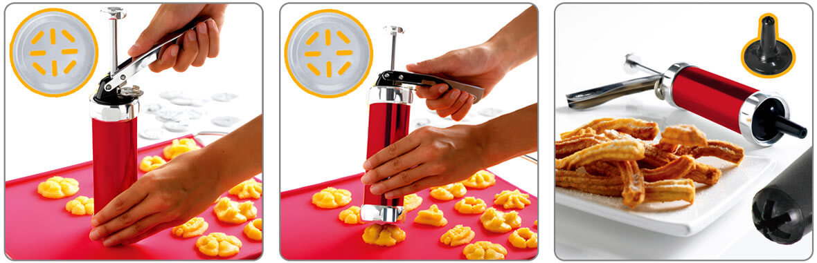 Gebäckpresse / Kekspresse für Spritzgebäck und Cremespritze