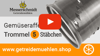 Messerschmidt Trommel / Raffel Nr. 5 - Stäbchen