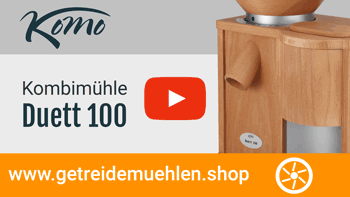 Kombimühle KoMo Duett 100 - Getreidemühle mit Flocker