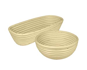 Gärkörbchen Set rund und oval für je 750g - 1500g Brot
