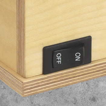 Der Kippschalter so robust und haltbar wie die ganze Getreidemühle