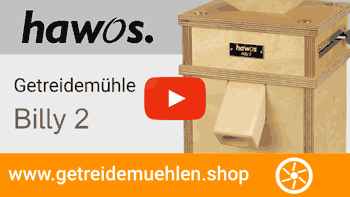 hawos Getreidemühle Billy 2 im Video mit Mahltests hawos Getreidemühle Billy 2 im Video mit Mahltests