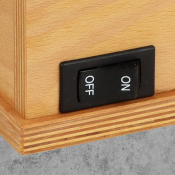 Der Kippschalter so robust und haltbar wie die ganze Getreidemühle