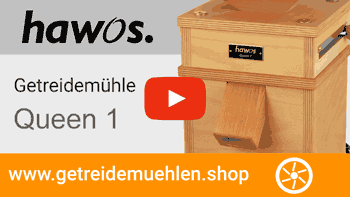 hawos Getreidemühle Queen 1 im Video mit Mahltests hawos Getreidemühle Queen 1 im Video mit Mahltests