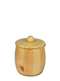 Holzdose - Holzfass - Getreidefass aus Zirbenholz für ca. 1kg Getreide, Kaffee usw.
