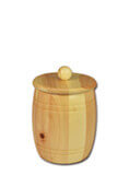Holzdose - Holzfass - Getreidefass aus Zirbenholz für ca. 1,5kg Getreide, Kaffee usw. Holzdose - Holzfass - Getreidefass aus Zirbenholz für ca. 1,5kg Getreide, Kaffee usw.