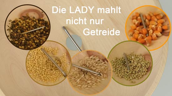 Die Waldner Getreidemühle LADY mahlt nicht nur Getreide, sondern auch Gewürze und harte Körner