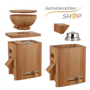 Bild 3 zu Artikel Kombimühle Schnitzer Vario mit Holztrichter - Getreidemühle mit Flocker 