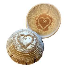 Bild 4 zu Artikel Gärkörbchen Motiv HERZ rund für 500g - 750g Brot 