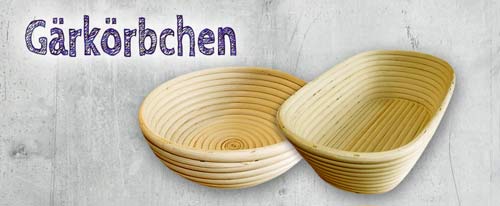 Gärkörbchen, Brotformen für perfekt geformte Brote in vielen Formen und Grössen