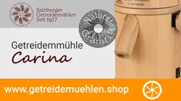 Salzburger Getreidemühle Carina im Video